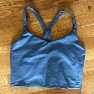 Abercrombie and Fitch Blue Racer Back Athletic Top